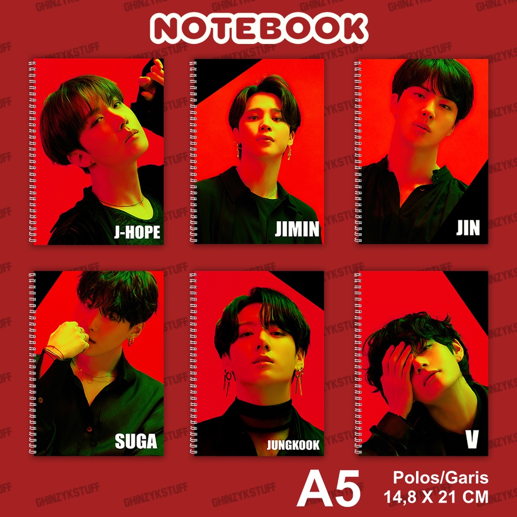 

Notebook KPOP BTS Map of the soule ON E Clue Ver Ukuran A5 14,6 cm x 21 cm