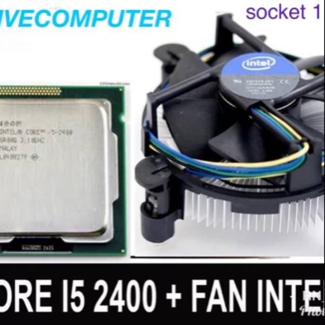 PROSESSOR PROSESOR INTEL CORE I5 2400 PLUS FAN PROSESOR KOMPUTER PC SOCKET 1155 MURAH GARANSI 1THN