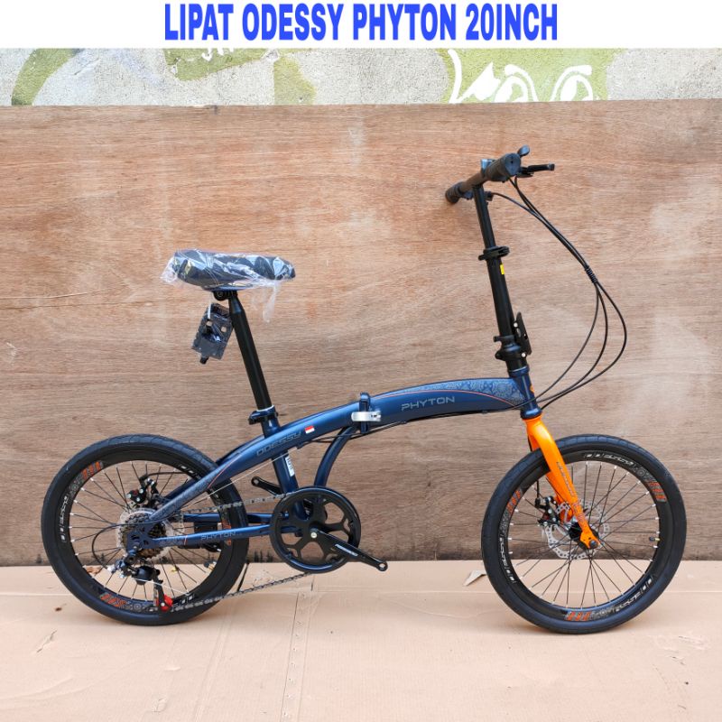 Sepeda Lipat Odessy Phyton 20Inch 7Sp Hi-ten stell