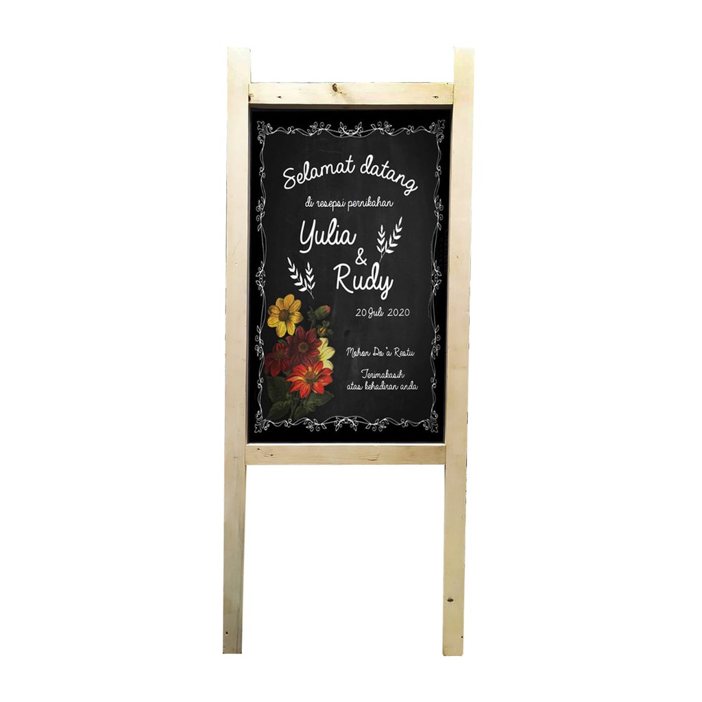 

PAPAN TULIS KAPUR - DEKORASI WEDDING/ CAFE/ RESTAURANT 40x60+ CHALKBOARD