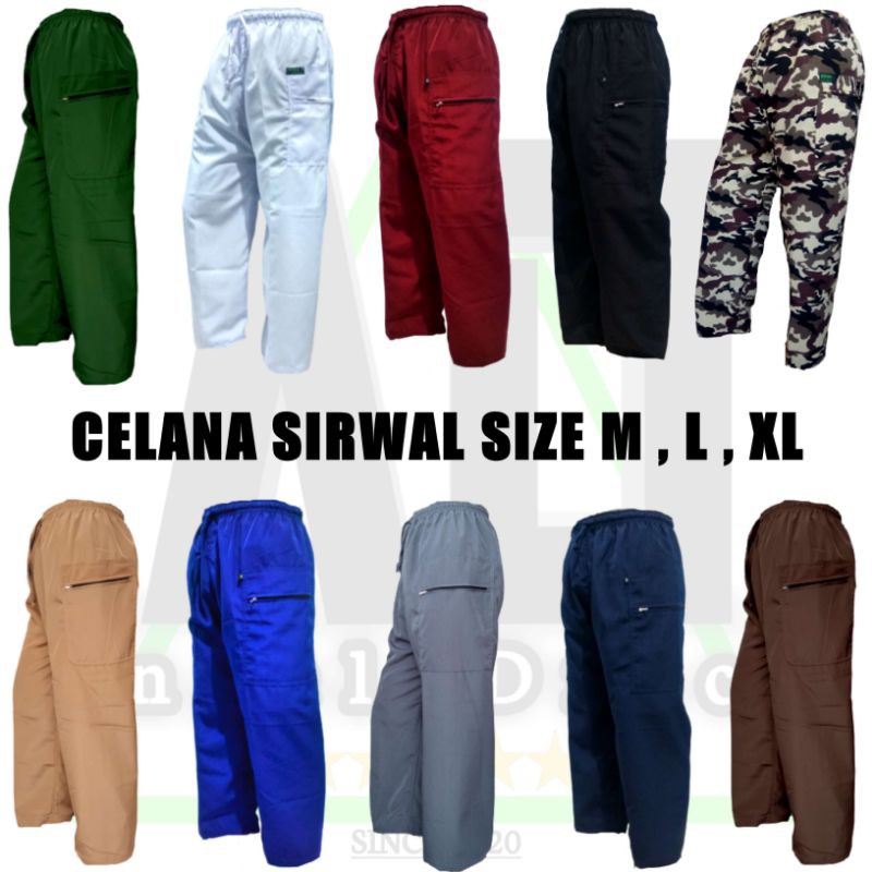 PROMO !!! Celana Sirwal Size M L XL  / Celana Komprang / Celana Pangsi Dewasa