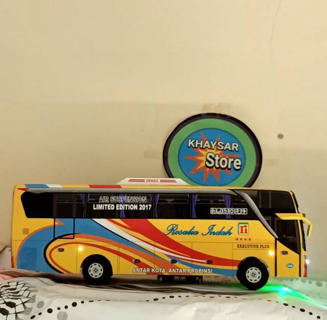 Miniatur bus bis Rosalia indah shd plus lampu