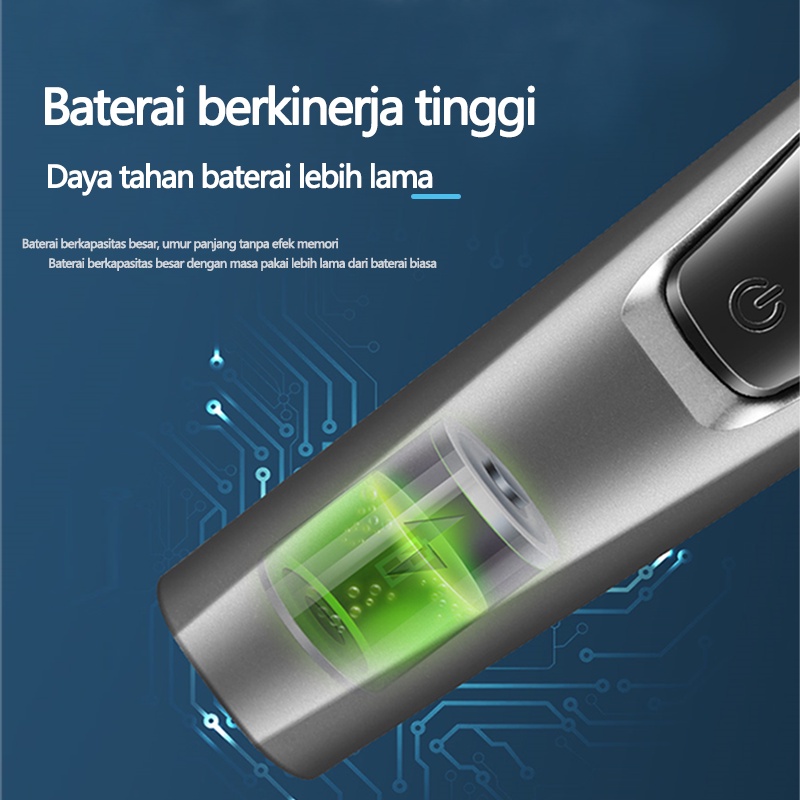 Abeni Alat Cukur Jenggot Elektrik 3 In 1 Shaver Listrik Kumis Bulu Hidung