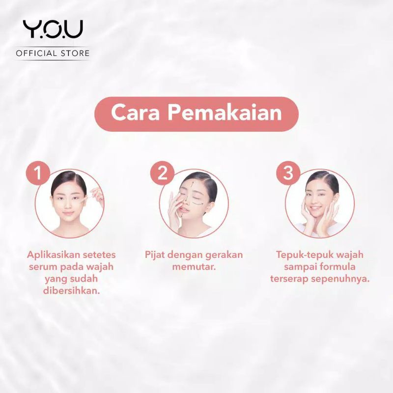 Kosmetik You The Radiance White Nourishing + Serum / Serum Wajah 20ml