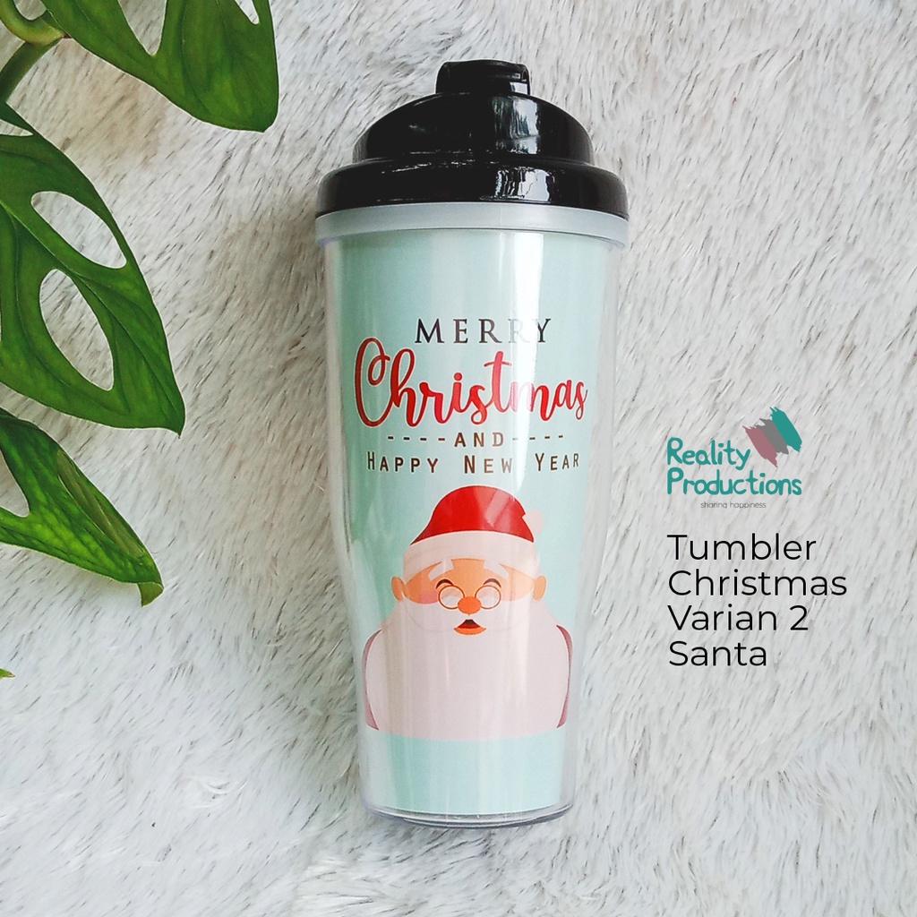 Tumbler Chistmas Rusa Santa Elf Untuk Kado Natal dan Tahun Baru