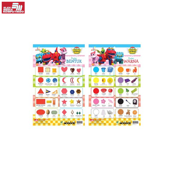 Elex  - Opredo GoGo Dino Poster - Bentuk dan Warna - Lotta Animation - 720120301