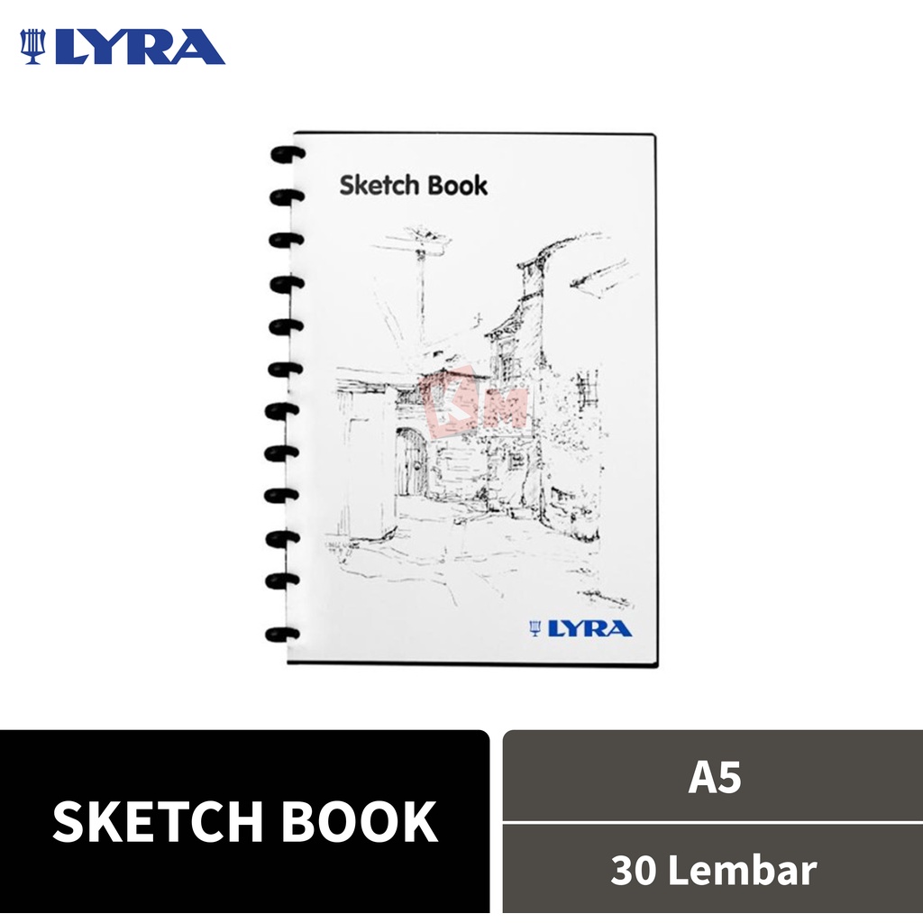 Sketch Book Buku Sketsa A5 Lyra Bantex 30 Lembar Pages 9210.250 150 gsm