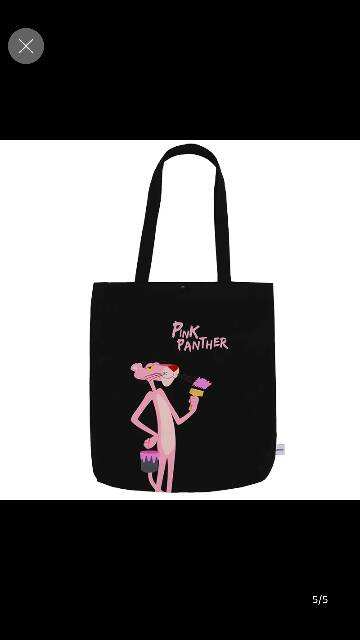 (LOLI-JKT)Bag Tote/ Tas kain Pink PantheR