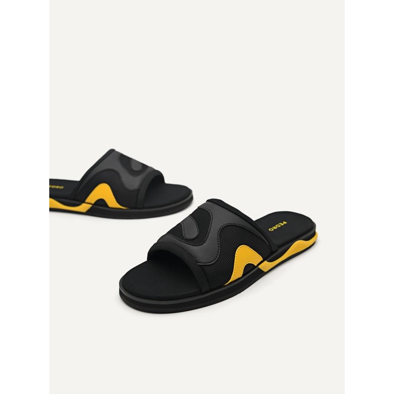 SANDAL SLIDE PEDRO PRIA ORIGINAL CASUAL BRANDED HITAM PM141