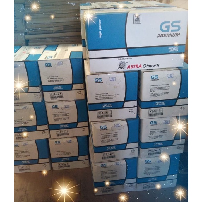 Aki GS Astra Premium N200 basah 12v 200ah