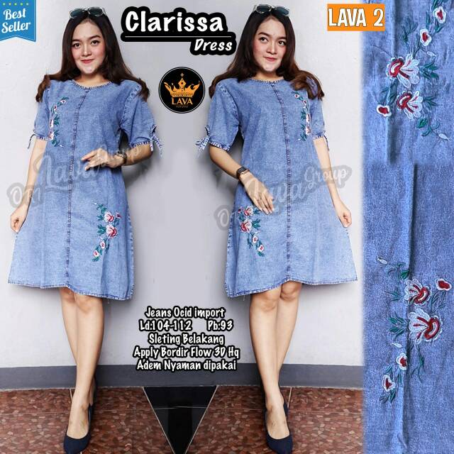 Dres jeans pendek clarissa