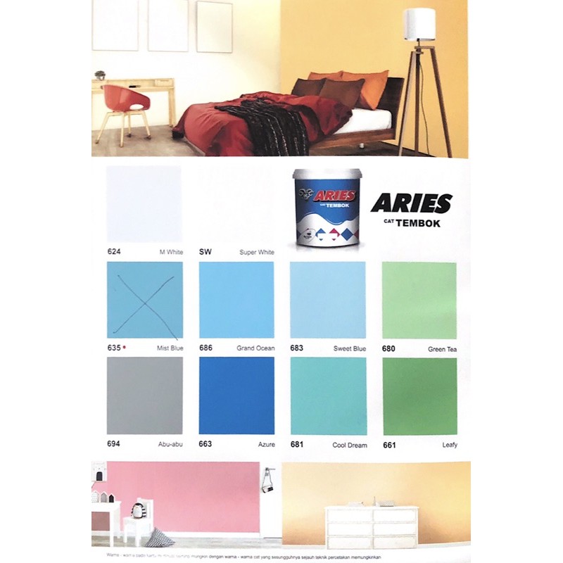 ARIES CAT TEMBOK 5 KG AVIAN BRAND (KHUSUS GOJEK/GRAB)