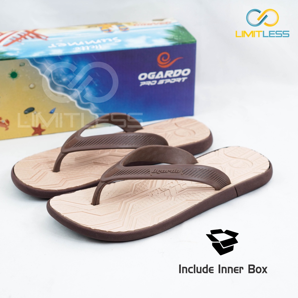 Zero Ogardo Sandal Cowok Sandal Jepit Sendal Karet Phylon Tahan Air - Size 39-44