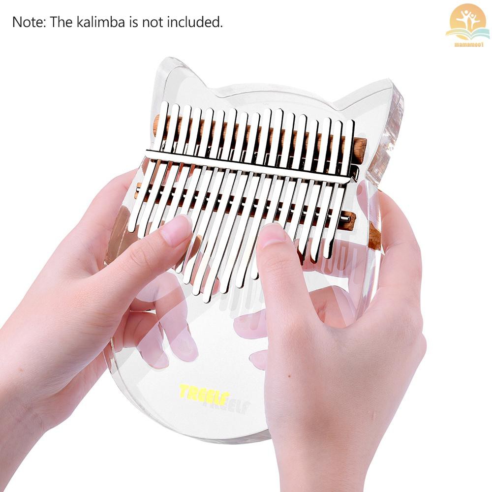 Kalimba Thumb Piano 17 Kunci Bahan Manganese Steel Dengan Stiker Untuk 17 Kunci B / C Major