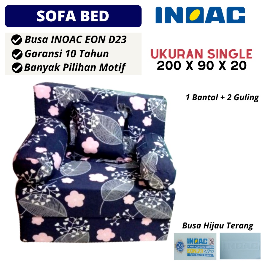 SOFABED INOAC SINGLE Ukuran 200X90X20 Garansi 10 Tahun