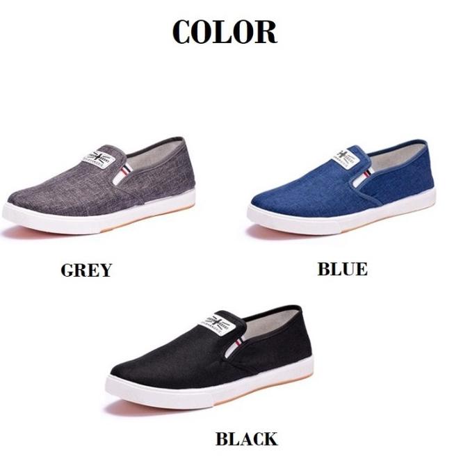 [PRODUK TAS7V] Ennwen SH26 Sepatu Pria Casual Denim Canvas Shoes Slip On Men Shoes PIM