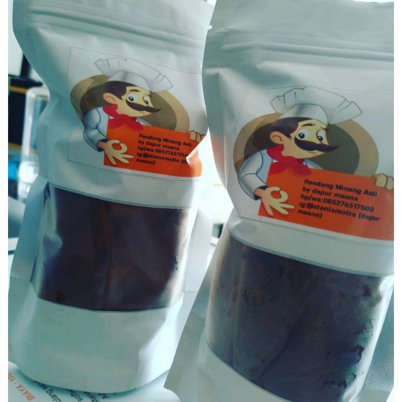 

Rendang padang asli kemasan 250gram dapur moana