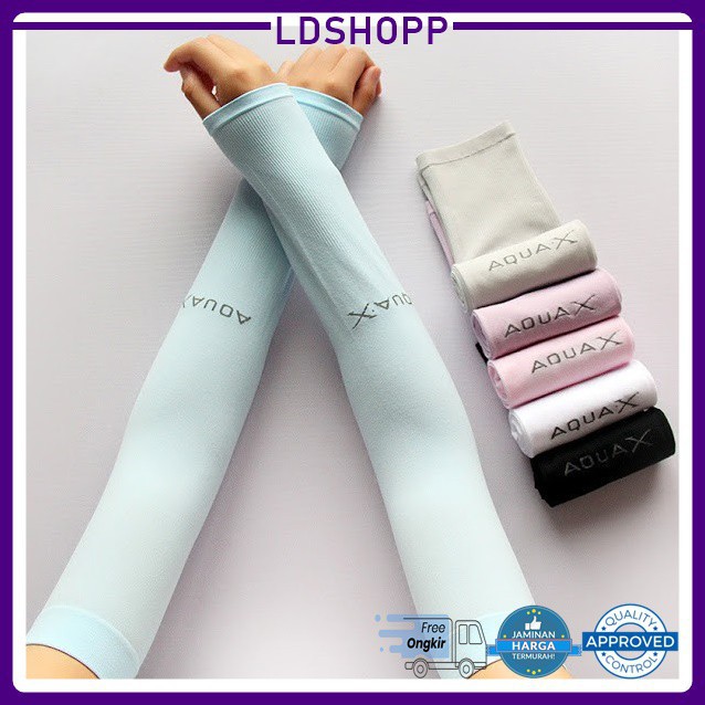 LDS SARUNG TANGAN LET'S SLIM / MANSET TANGAN POLOS WARNA