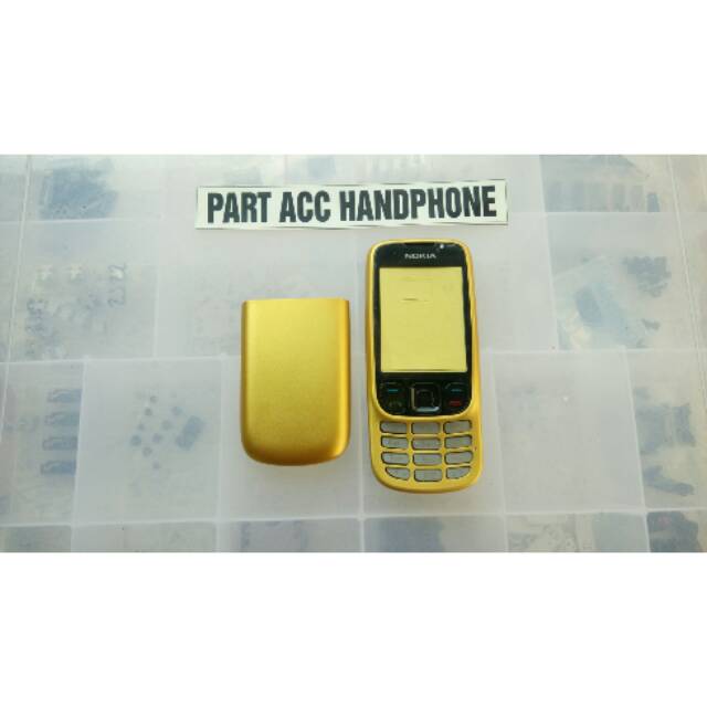 Casing nokia 6303 classic gold bahan besi
