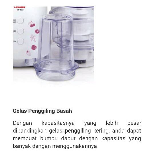 Blender Cosmos Blenz Komplit 4 IN 1 Kapasitas 1.2 Liter Plastik CB 802 / CB802 / CB-802