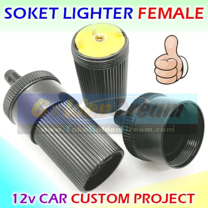 Jual Soket Betina Car Lighter Female Socket Cok Steker Rokok Mobil