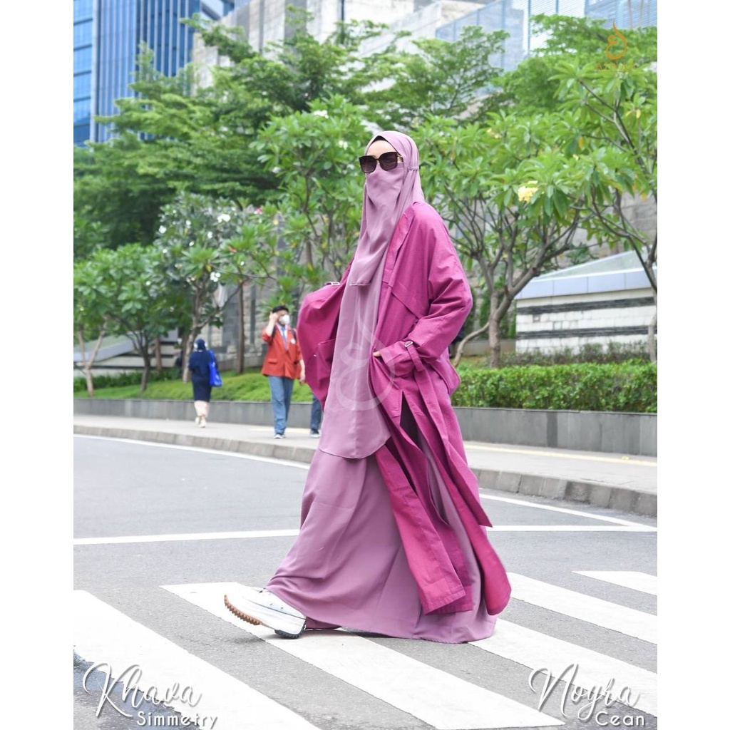KHAVA OUTER BY AINAA - JAKET LONG OUTER HIJAB SYARI