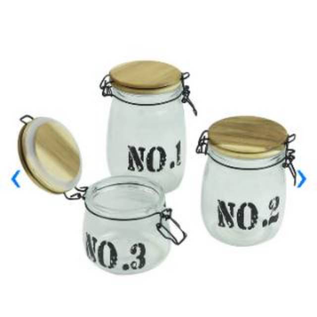 Appetite Halona storage jar set 3 informa