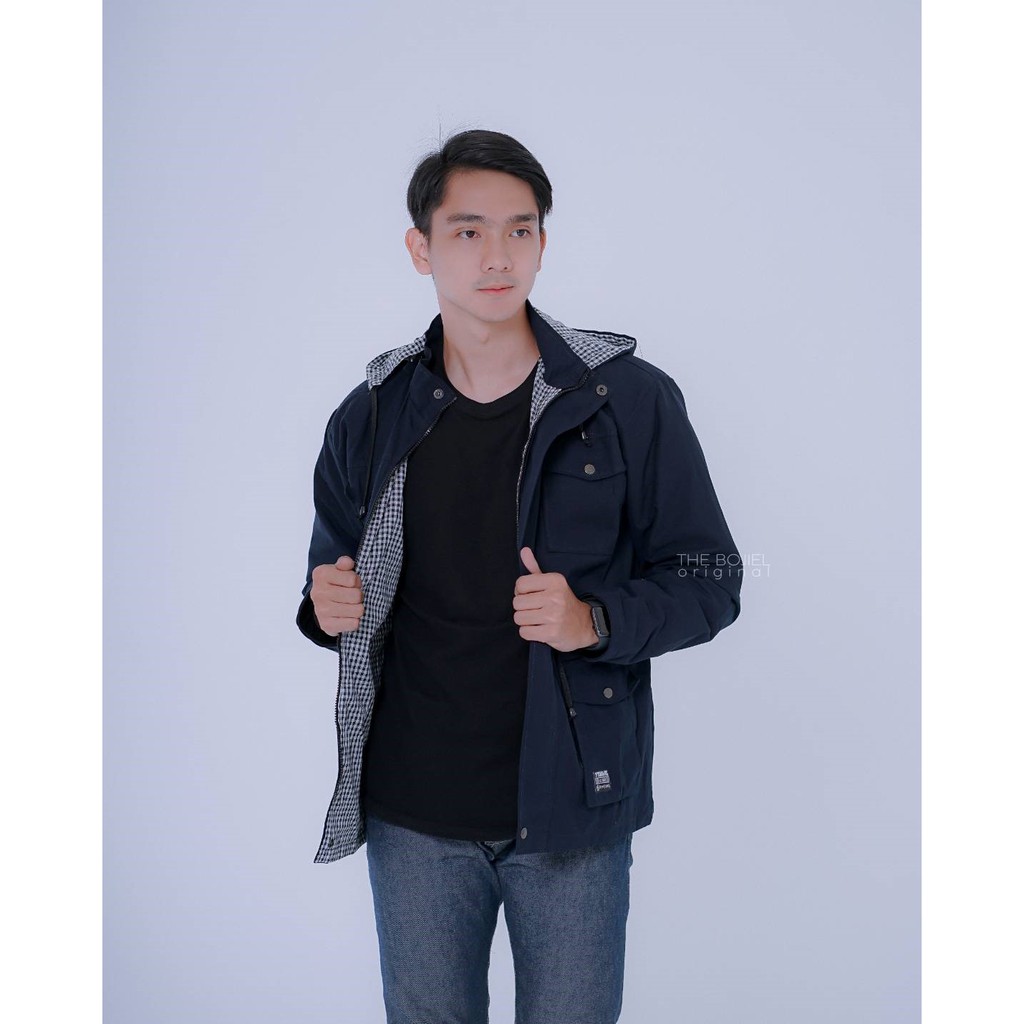 JEC Jaket Parka Pria Akrilik Full Premium | Jaket Kanvas | Parka Polos | Jaket Gunung