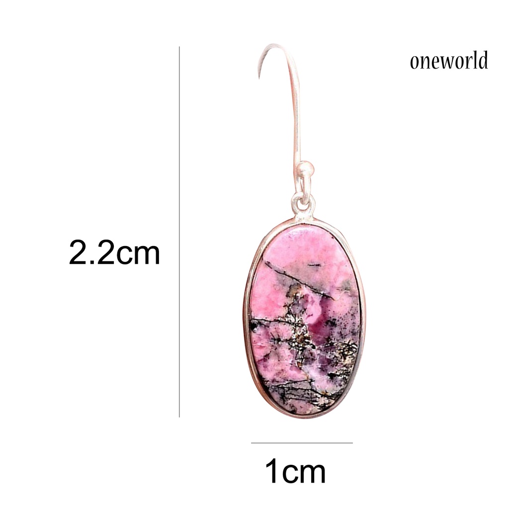 OW# 1 Pair Hook Earrings Skin-friendly Rust-proof Alloy Fashion Jewelry Women Earrings for Girl