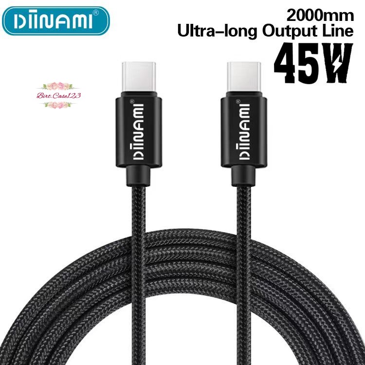 DIINAMI cable Kabel Data / Type-C ke Type-C / USB-C to USB-C / 45W Fast charging / 2 meter  &amp; 3 meter note10 note20 s21 s22 ultra MacBook air BC6632