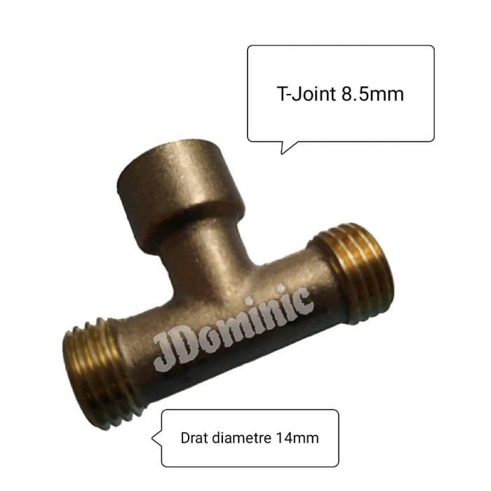 T-JOINT 8.5mm - sambungan T selang 5/16 power sprayer kompresor steam