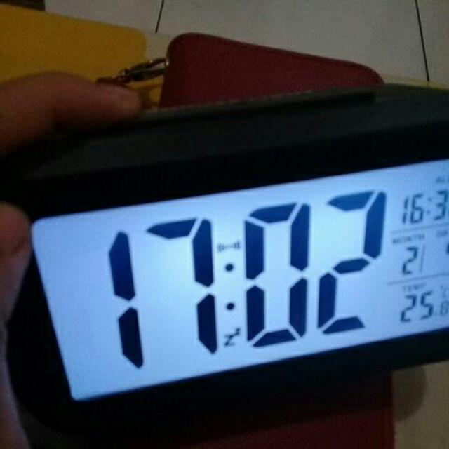 Jam Meja Digital,pengukur Suhu,alarn
