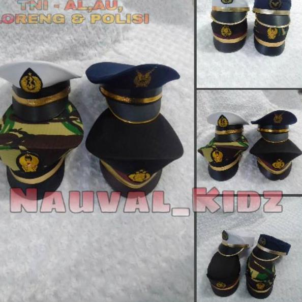Trend Product Topi All Profesi : TNI - AD, TNI - AL, TNI - AU, & POLISI U/ ANAK LAKI & WANITA s77>