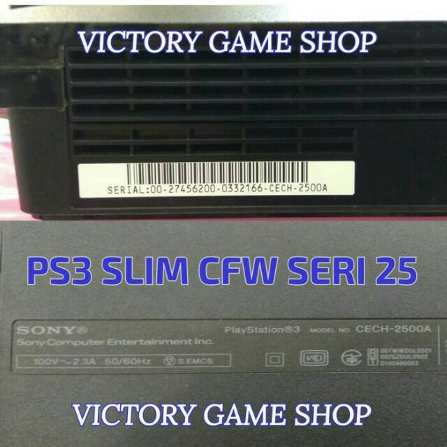 Bisa Cod Ps3 Slim Cfw Seri 2500a 2500b 1tb 1000gb 500gb