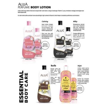 * NCC * Aulia Body Lotion Perfume Hand And Losion Tubuh Tidak Lengket Plus Whitening - Netto 600 ml