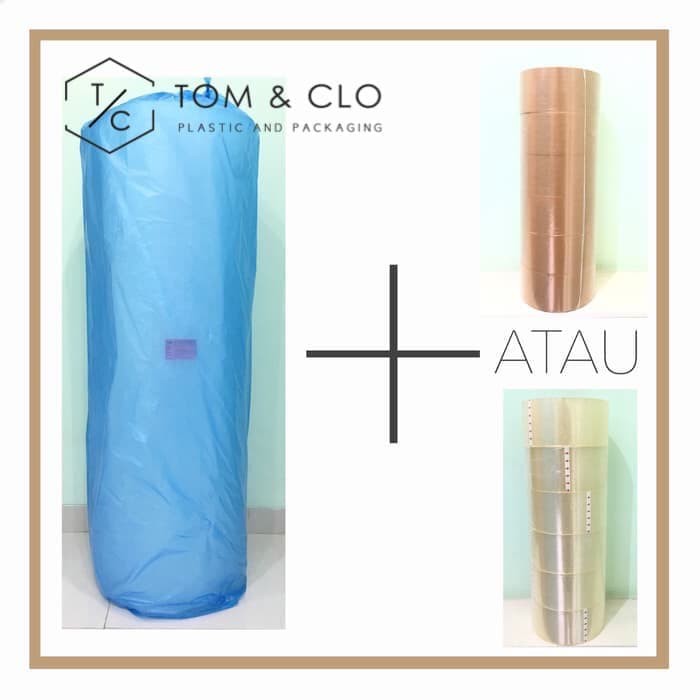 

[KHUSUS GO-SEND] PAKET TOMCLO 2 (BUBBLE WRAP BIRU + LAKBAN DAIMARU) - Bening