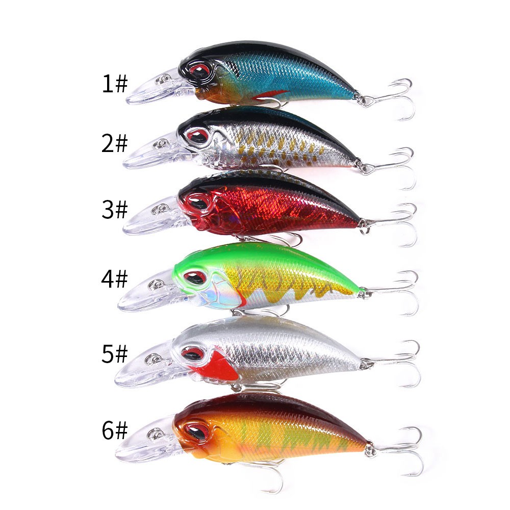 HENGJIA 1PCS Casting Crankbait Umpan Pancing 8cm 15.5g Fishing Bait 3D Eyes Swimbait Fishing Lure