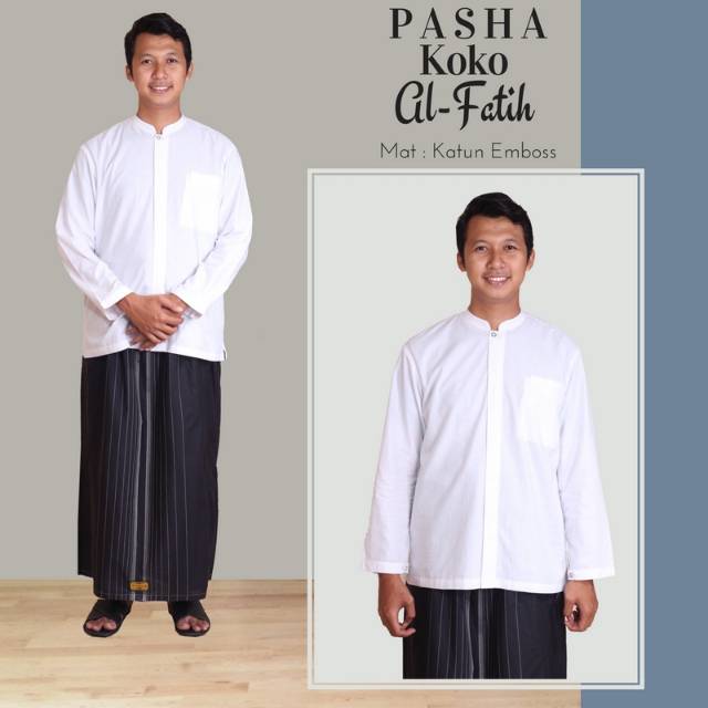 Baju Koko Putih Ori Nibras/Pasha Koko Al Fatih