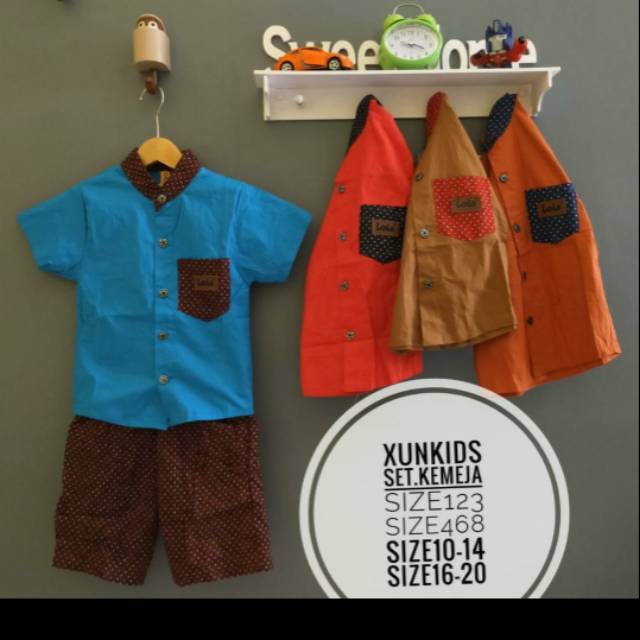 SET KEMEJA XUNKIDS SZ 1-20
