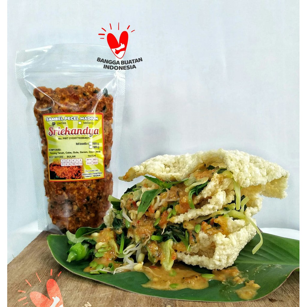 

[Best Seller] Sambel Pecel Madiun "Sriekandya" Sambal Kacang Bumbu Pecel Gurih Enak Endes 250 gr