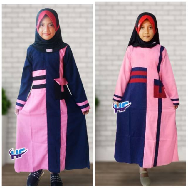 GAMIS ANAK MODEL TEEBARU 2020 /GAMIS ANAK SYAR'I HAFIZ / GAMIS MOSCREPE 2020