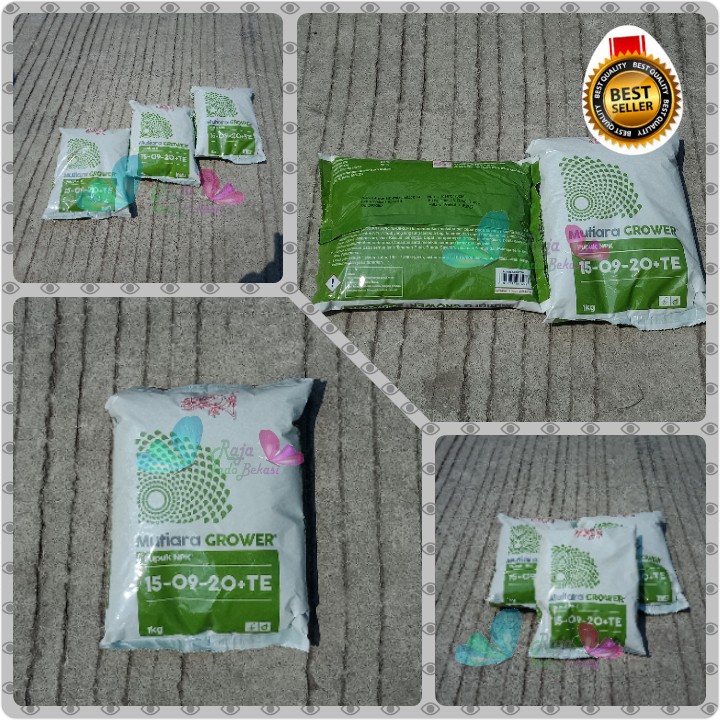 Kemasan Ori Pupuk Npk Mutiara Grower 15-09-20 Te 1 Kg Asli Pupuk Mutiara 150920 Bukan Repacking