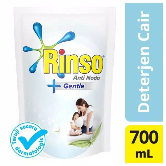 Rinso gentle detergent cair 700 ml