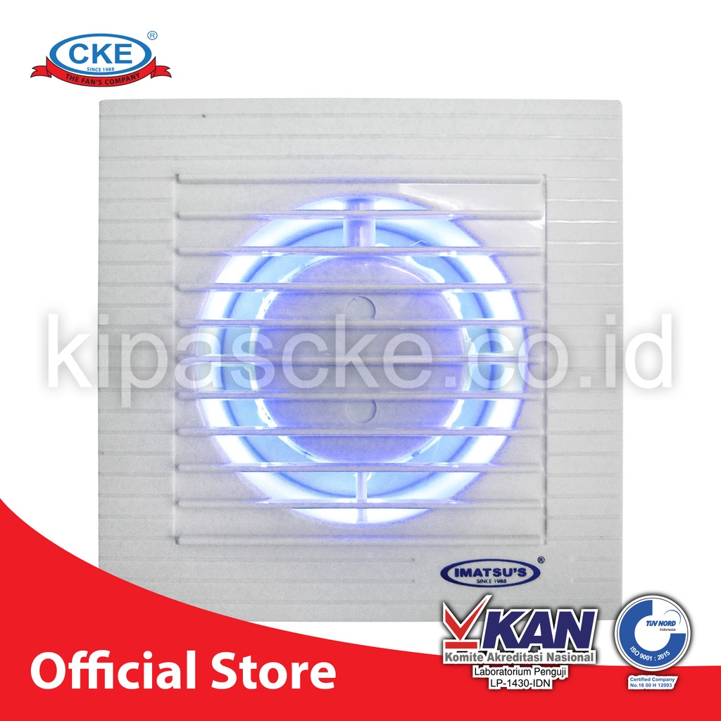 Exhaust Fan Imatsu 4 Inch EF-APC10K/IMT-LED-ST Rumah Toilet Dapur Eksos