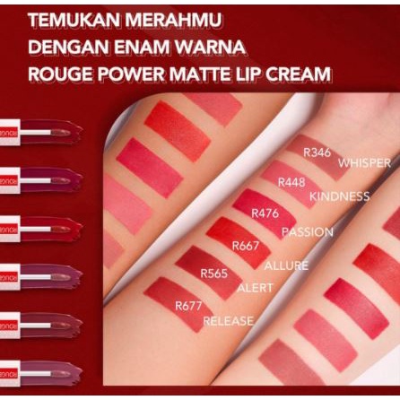 ☘️Yuri Kosmetik☘️ YOU Rouge power matte lip cream free travel size