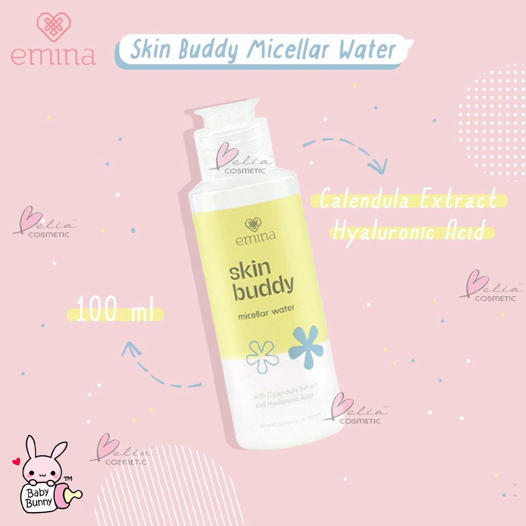 ❤ BELIA ❤ EMINA Skin Buddy Micellar Water 50mL | 100mL BPOM pembersih wajah micelar skincare