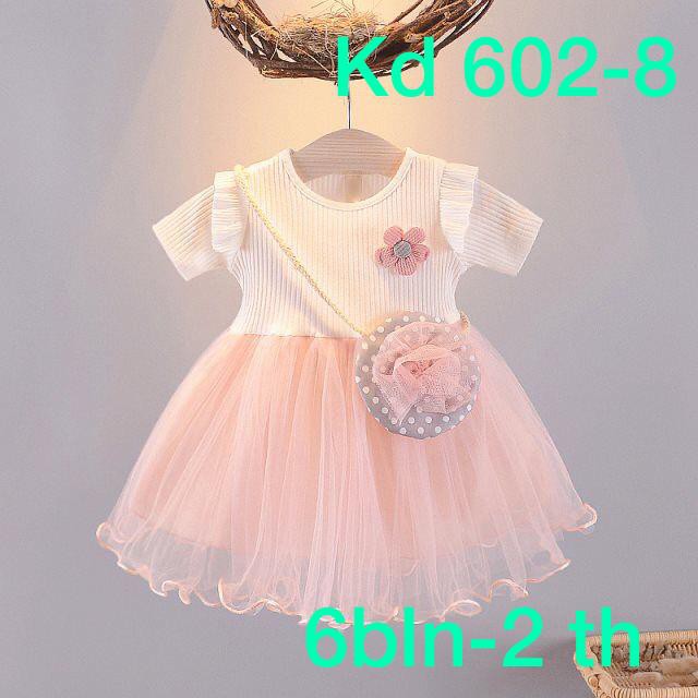 602-8#Dress Rajut Anak// Dress Bunga Anak// Dress Anak Tas Selenpang// Dress Anak Rajut Bunga Tas