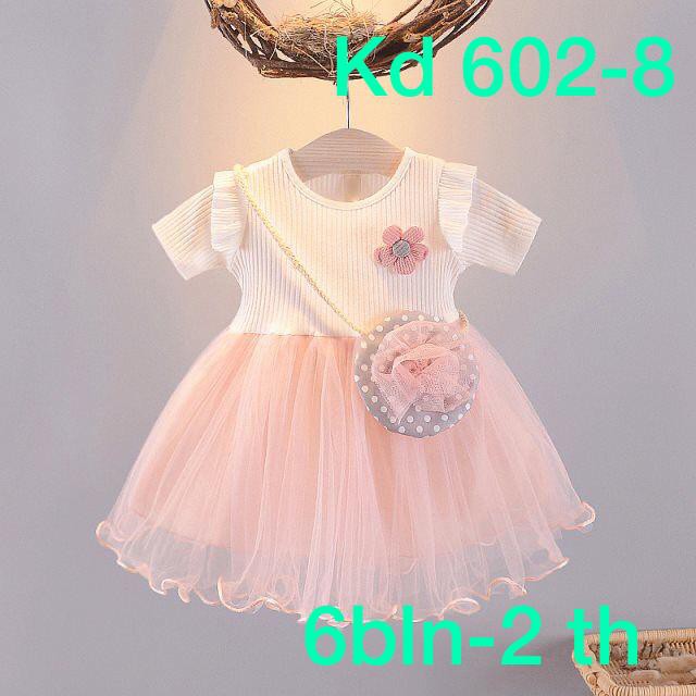 602-8#dress anak// dress rajut// dress bunga// dress anak tas selinpang// dress anak rajut bunga