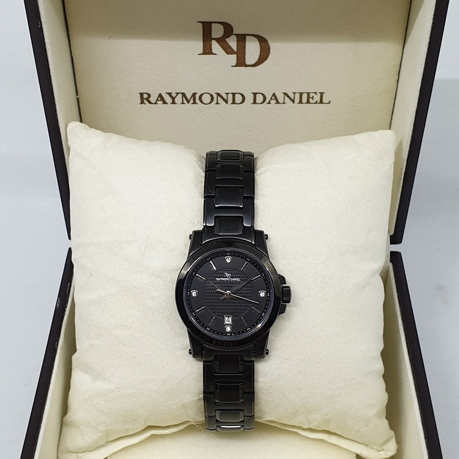 Raymond Daniel RD229D Full Black, Jam Tangan Couple(Bisa Beli Satuan),Original