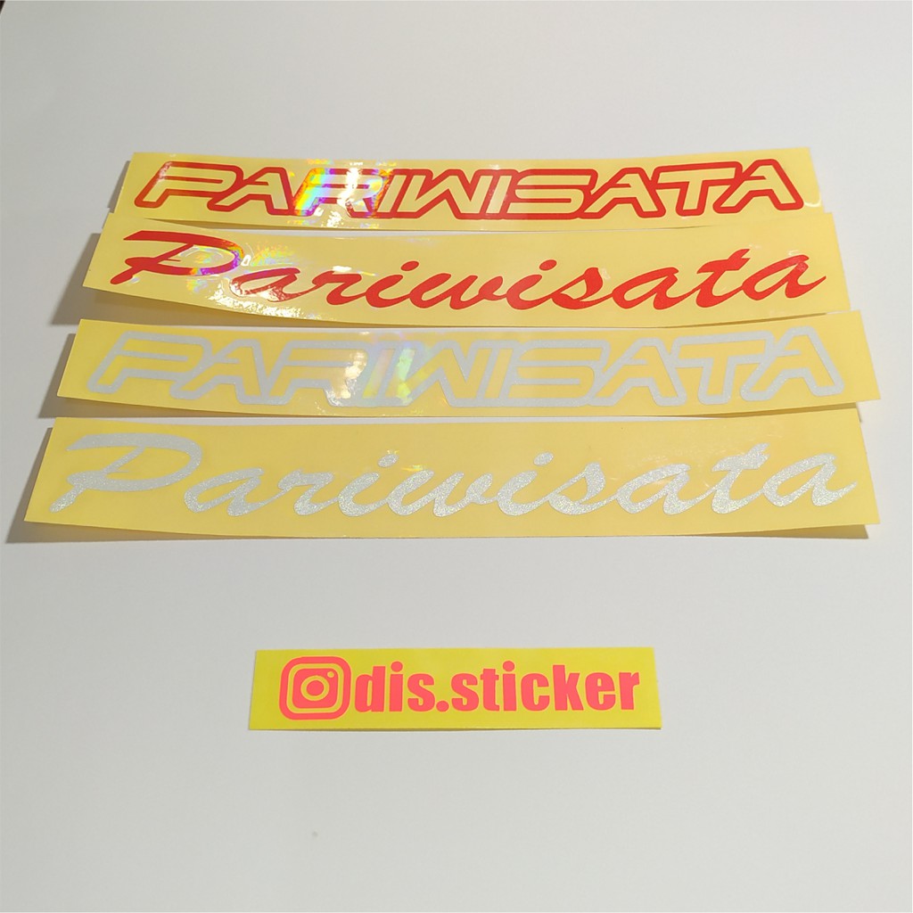 Stiker Cutting Pariwisata